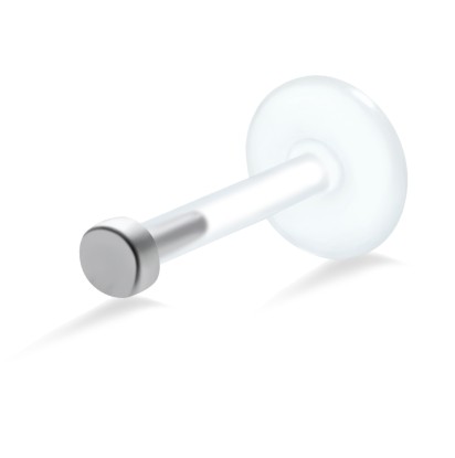 Solid Pin Shaped Labret Silver LA-183